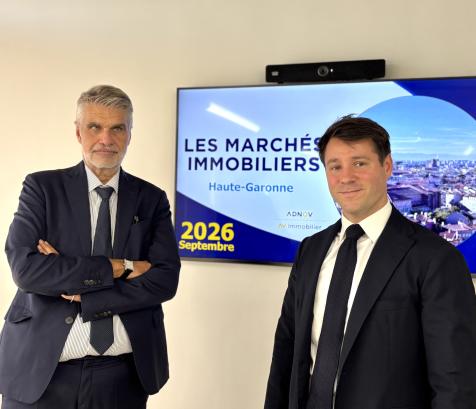 Maître Frédéric Giral et Maître Henri Chesnelong, délégués en charge de l’immobilier pour la Haute-Garonne. (Photo Emilie Rodriguez)