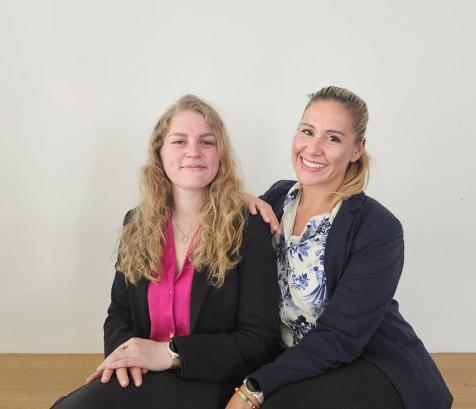 Pauline Noël et Jennifer Riado Abad, fondatrice de Le Guardian. (Photo Le Guardian)