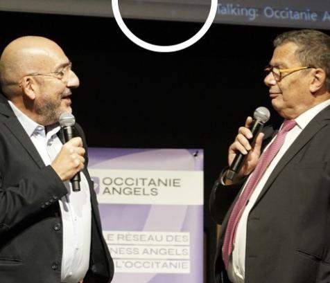 De gauche à droite : Philippe Nahoum et Pierre Carli, les deux présidents d’Occitanie Angels. (Photo Occitanie Angels)