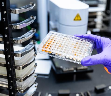 L’équipement Echo Access du plateau Ingénierie de souches Haut-débit des laboratoires TWB. (Photo Jérémie Lortic)