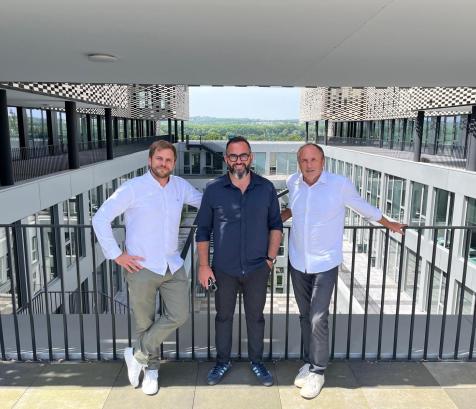 De gauche à droite : David Keribin, vice-président, Pierre-Olivier Bessol, vice-président et Ludovic Le Moan, président de IoT Valley. (Photo IoT Valley)