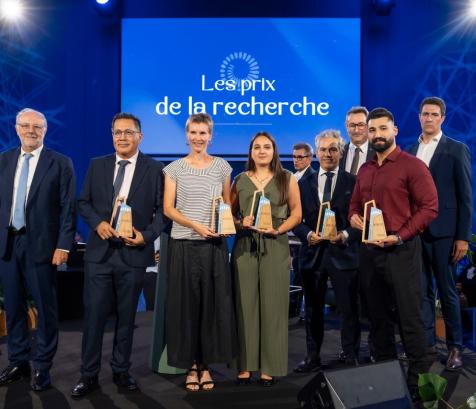 Sept chercheurs distingués lors de la deuxième édition de ses Prix de la Recherche. (Photo Fondation Toulouse Cancer)