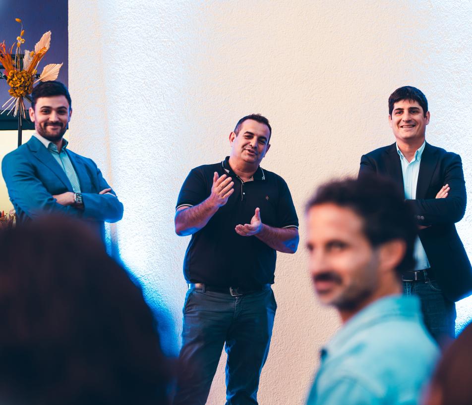 De gauche à droite : Marik Lacaze, David Skrela et Frédéric Julien. (Photo Clément Faucher)