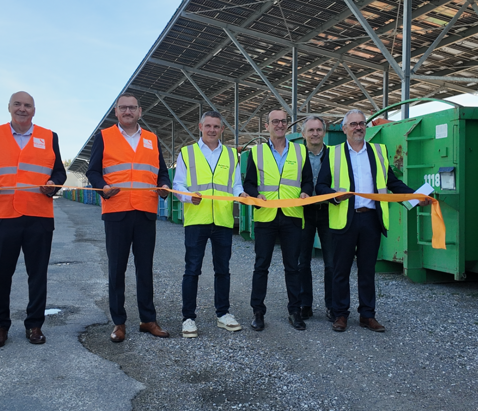 Le projet de centrale solaire de Castelnaudary se distingue par la diversité des solutions déployées : ombrières de parking et de stockage, centrales en toiture, centrale au sol et désormais ombrières grande hauteur au-dessus des bennes céréalières. (Photo Oxygen)