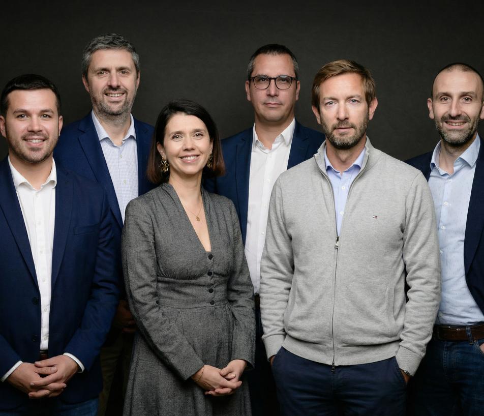 De gauche à droite : Vincent Estadieu, Cédric Fay, Claire Cambus, Jean-Luc Carle, Jérôme Poulier, Mathieu Senac. (Photo Fidsud) 