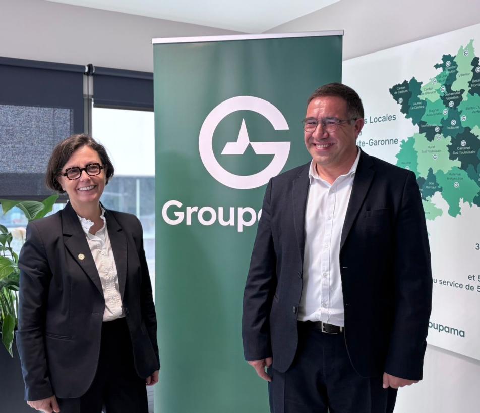 Florence Bousquet, directrice générale et Pierre Martin, président de Groupama d’Oc. (Photo Groupama d'Oc)