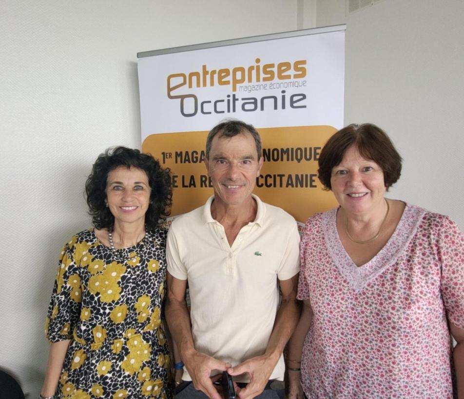 Emma Bao (à gauche), Jean-Luc Benedini (au milieu) et Sylvie Pomiès (à droite, toujours au journal) ont constitué l'équipe de choc d'Entreprises Midi-Pyrénées puis Entreprises Occitanie durant plus de 30 ans. (Photo : Dorian Alinaghi - Entreprises Occitanie)