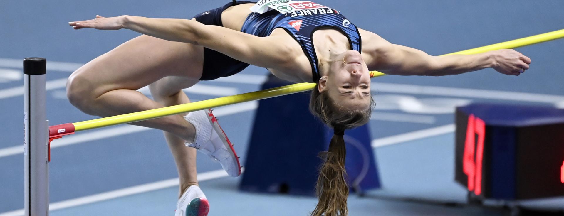 Célia Perron, heptathlonienne, l'athlète tarnaise soutenue par le groupe Pierre Fabre. 